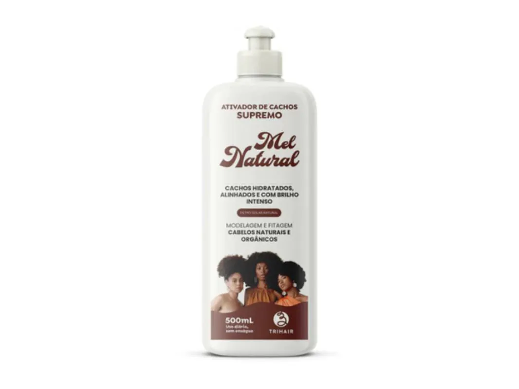 ATIVADOR DE CACHOS SUPREMO 500ML MEL NATURAL TRIHAIR