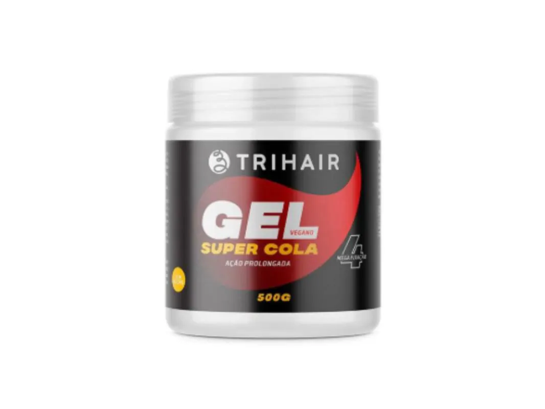 GEL VEGANO FIXADOR SUPER COLA 500G TRIHAIR