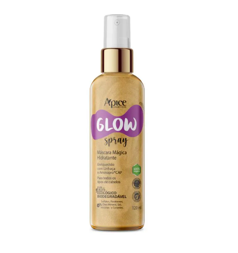 GLOW SPRAY MÁSCARA TRATAMENTO CONDICIONANTE 120ML APICE