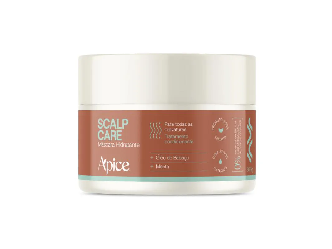MÁSCARA HIDRATANTE SCALP CARE ÓLEO DE BABAÇU E MENTA 300G