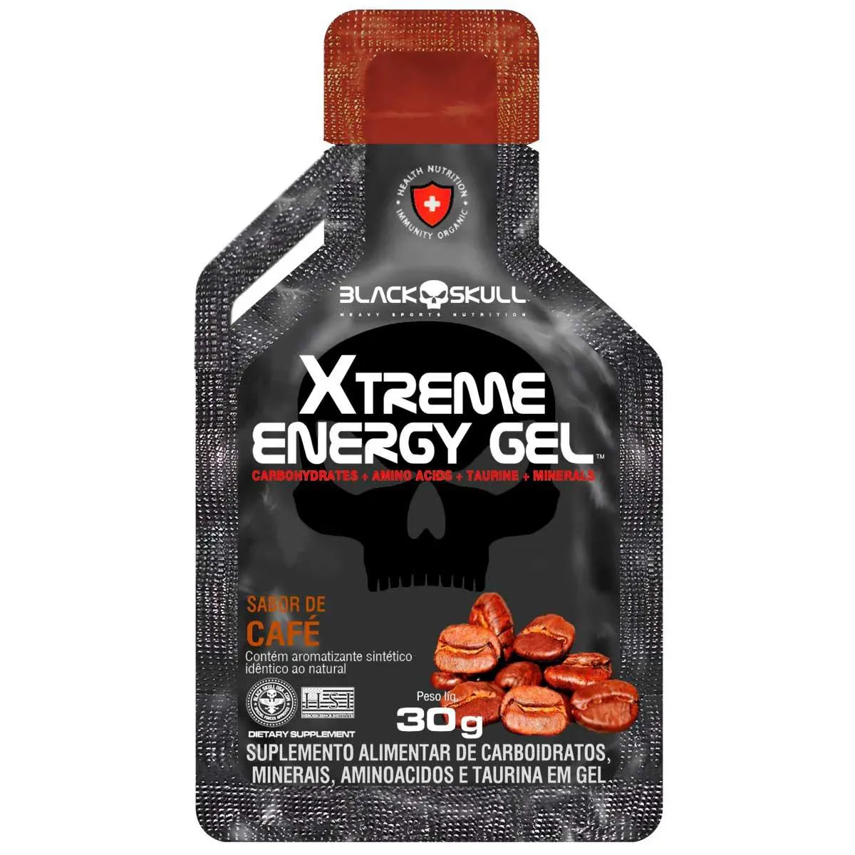 GEL DE CARBOIDRATOS XTREME ENERGY GEL 30G CAFé BLACK SKULL