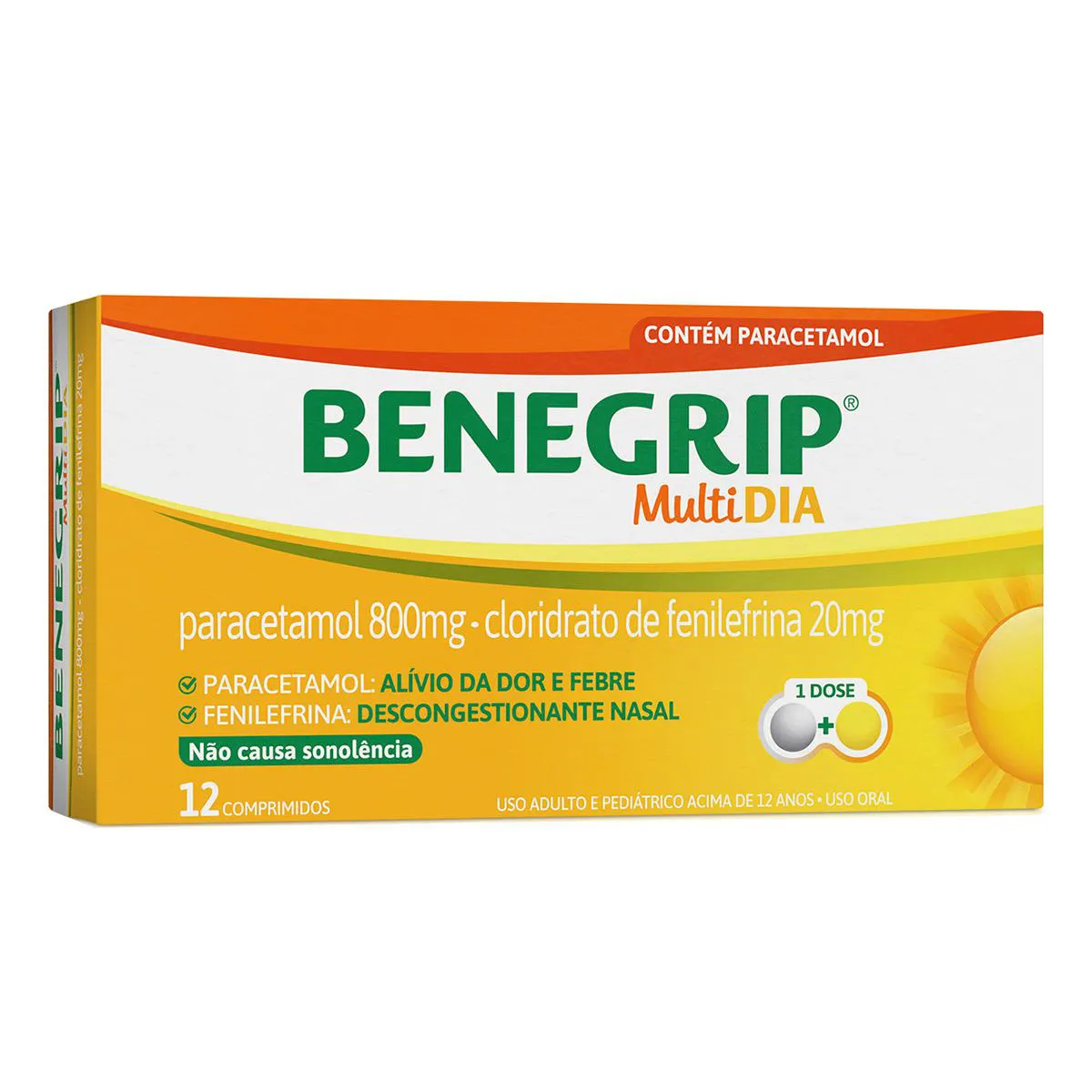 Benegrip Multi Dia 12 comprimidos