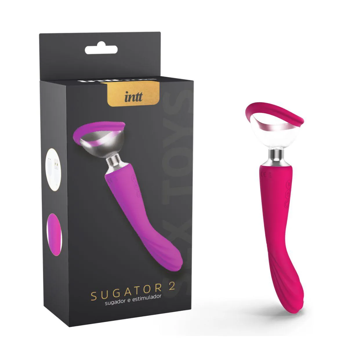 VIBRADOR E SUGADOR 2X1 SUGATOR 2 - INTT