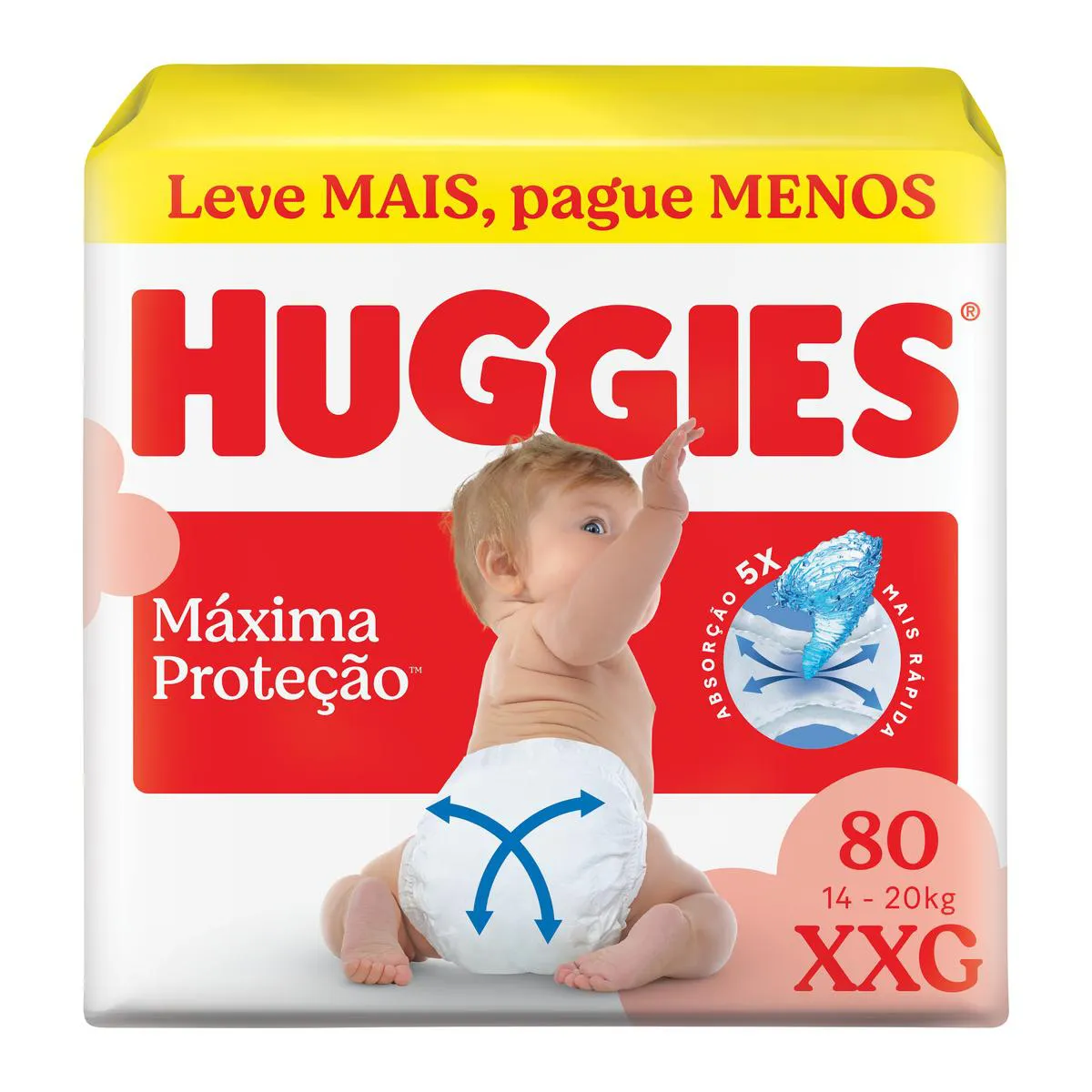 Fralda Huggies Supreme Care XXG 80 unidades