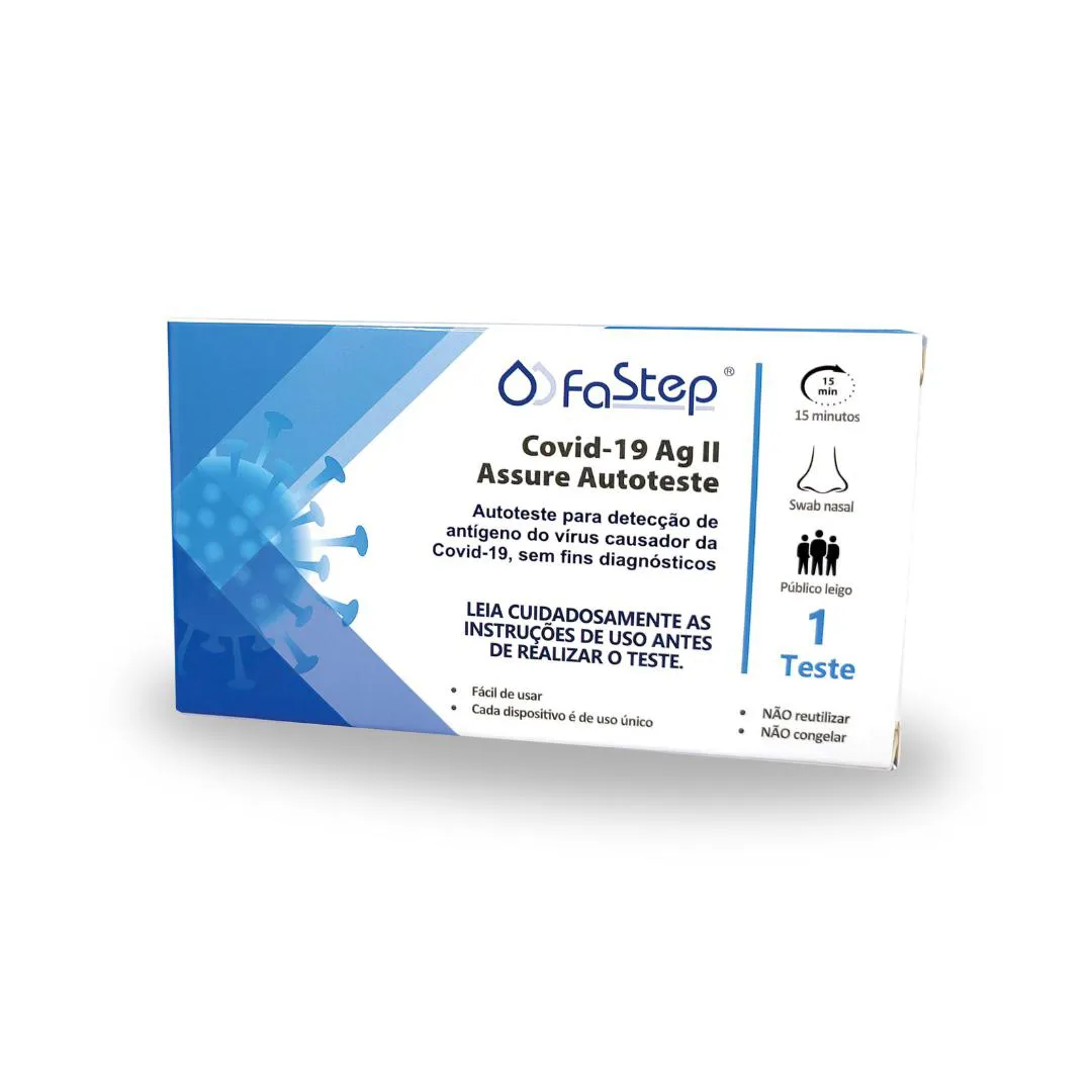 AUTOTESTE RáPIDO FASTEP COVID-19 AG II ASSURE  KIT COM 1 UNIDADE