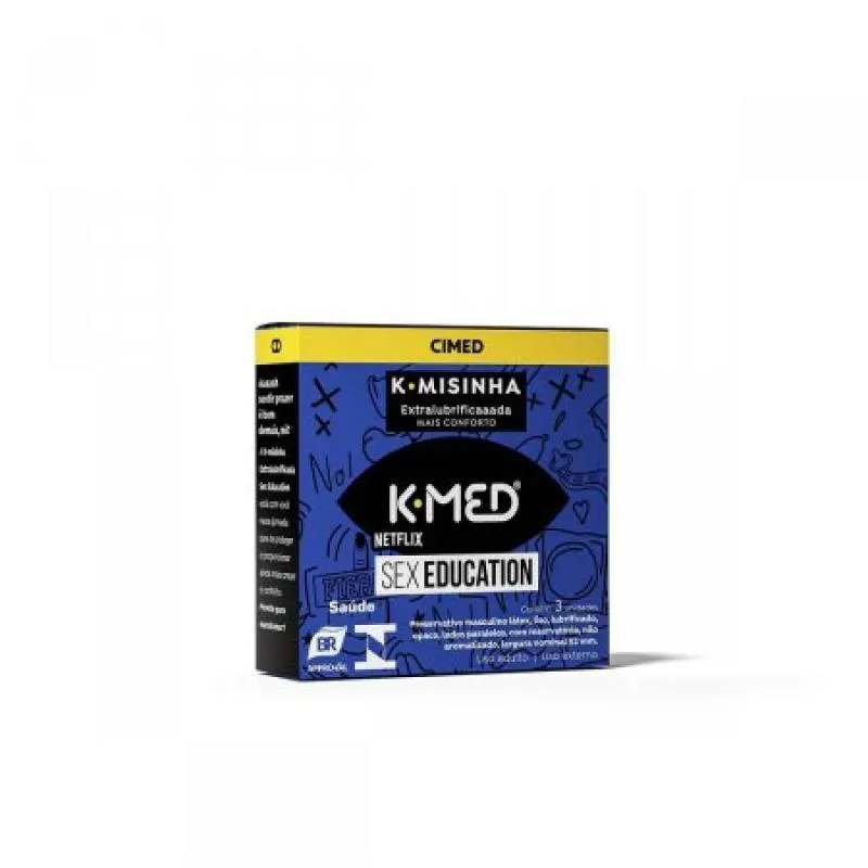 CAMISINHA K-MED K-MISINHA SEX EDUCATION 3 UNIDADES