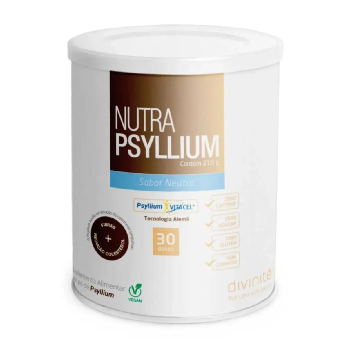 SUPLEMENTO ALIMENTAR NUTRAPSYLLIUM NEUTRO 210G – DIVINITè