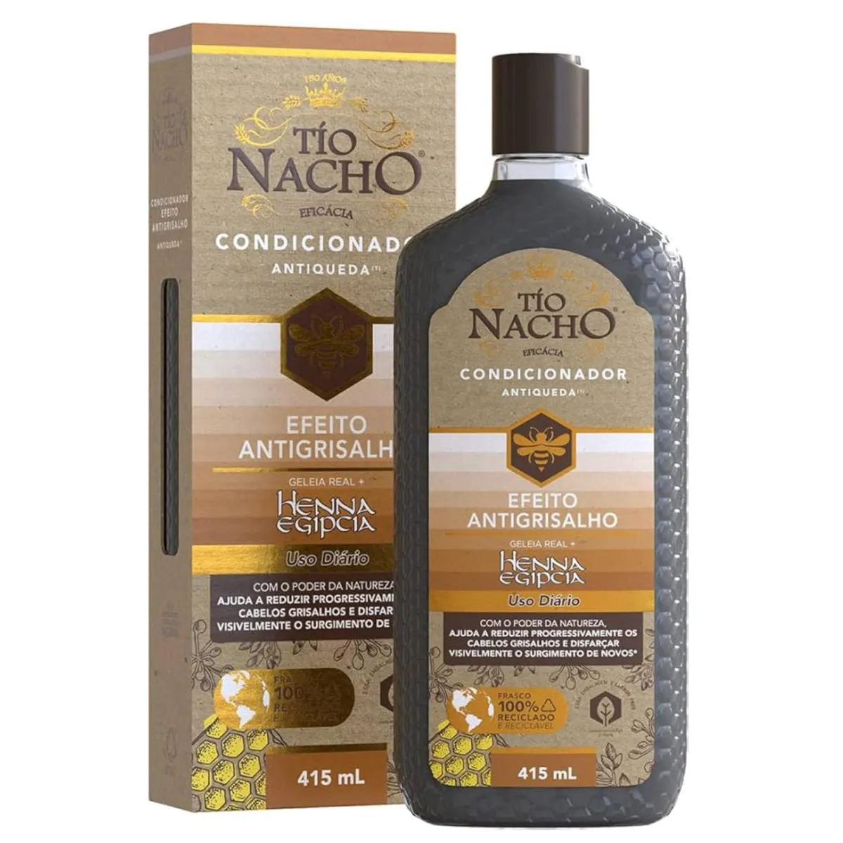 CONDICIONADOR EFEITO ANTIGRISALHO 415ML - TIO NACHO