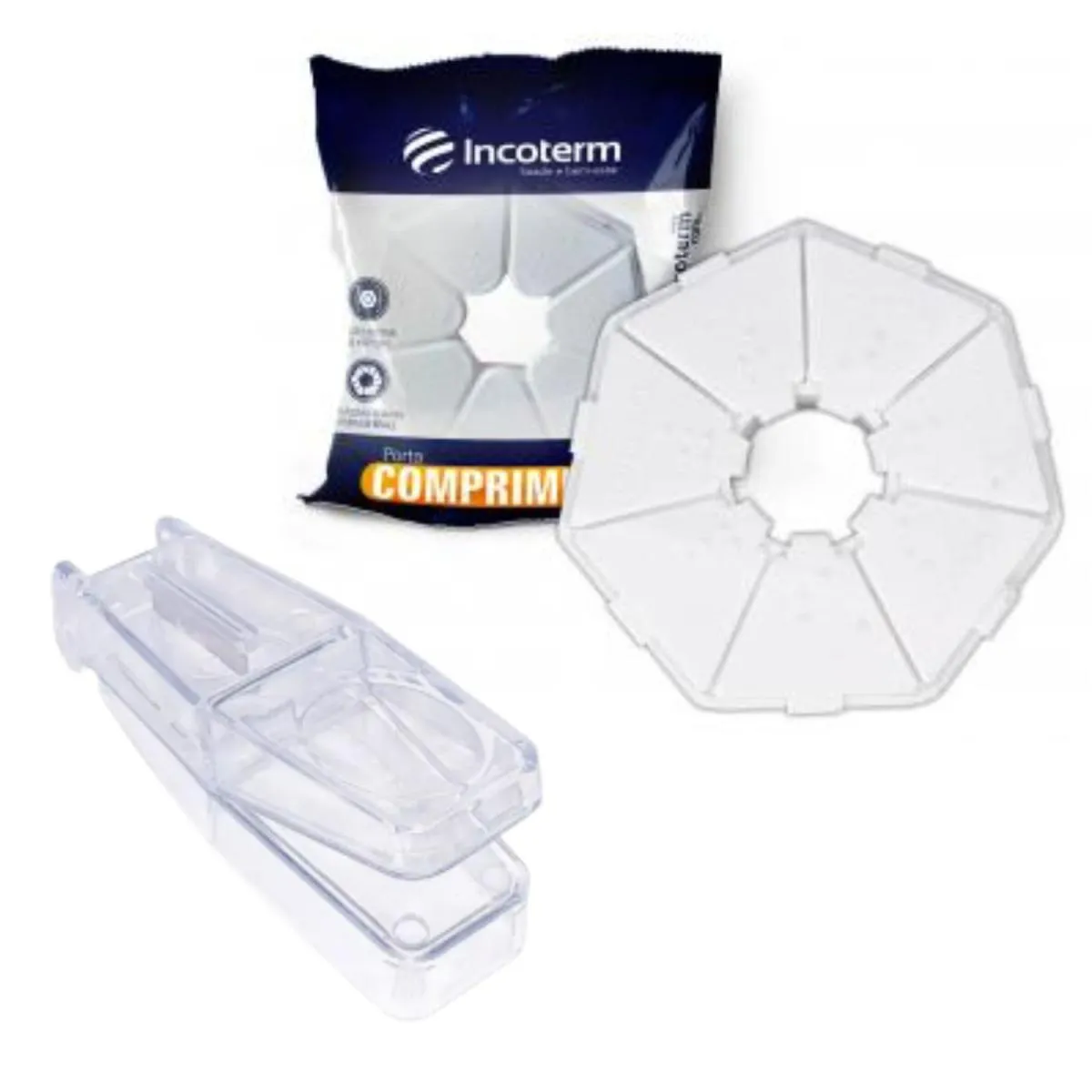CORTADOR DE COMPRIMIDOS + PORTA COMPRIMIDOS - INCOTERM