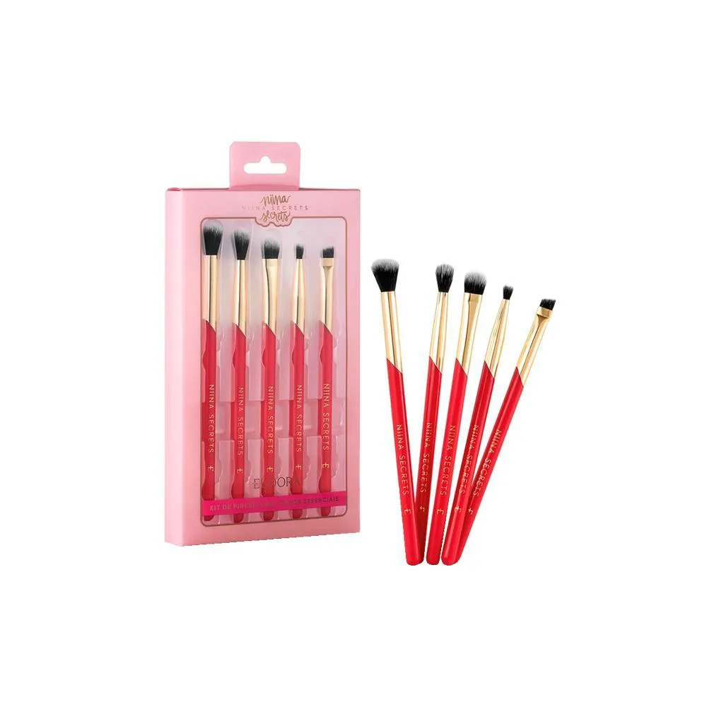 EUDORA NIINA SECRETS KIT DE PINCéIS PARA OS OLHOS ESSENCIAIS