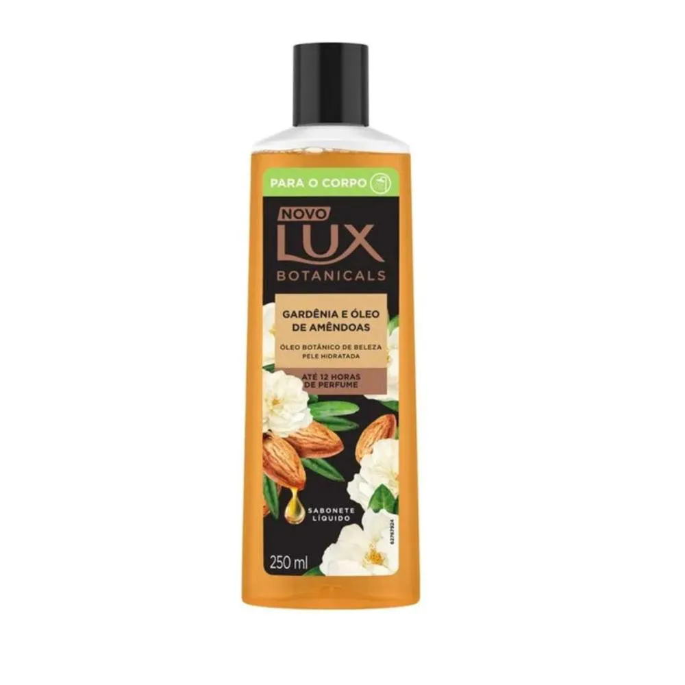 SABONETE LíQUIDO LUX BOTANICALS GARDêNIA E ÓLEO DE AMêNDOAS 250ML