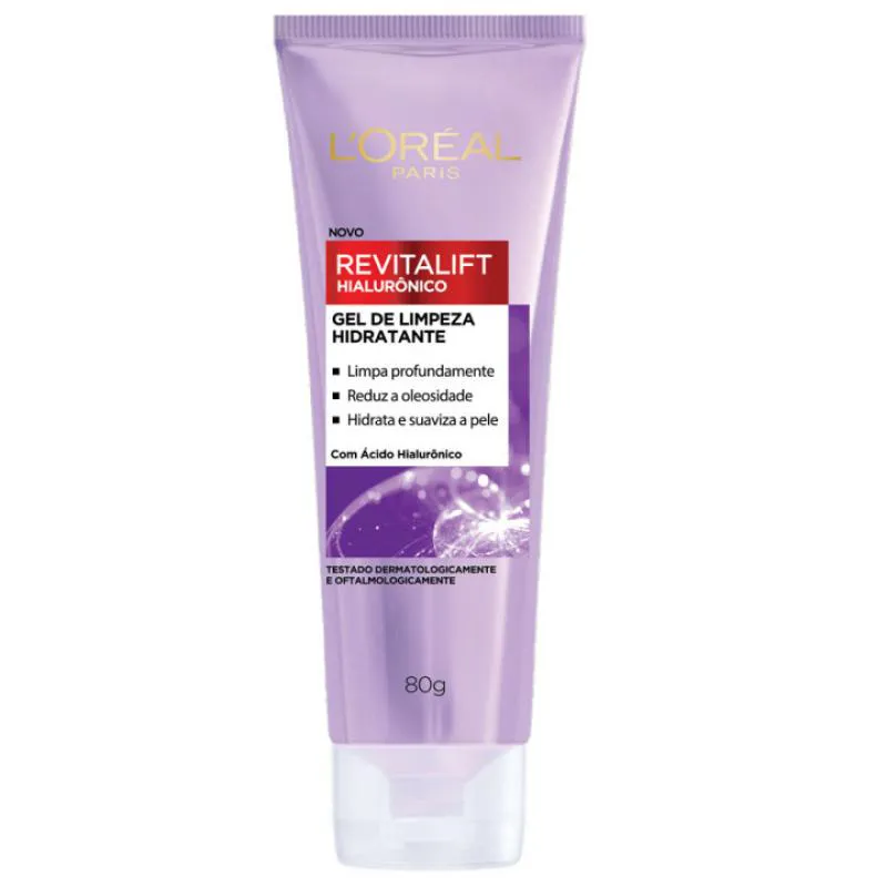 LORÉAL PARIS REVITALIFT HIALURÔNICO - GEL DE LIMPEZA ANTI-IDADE 80G