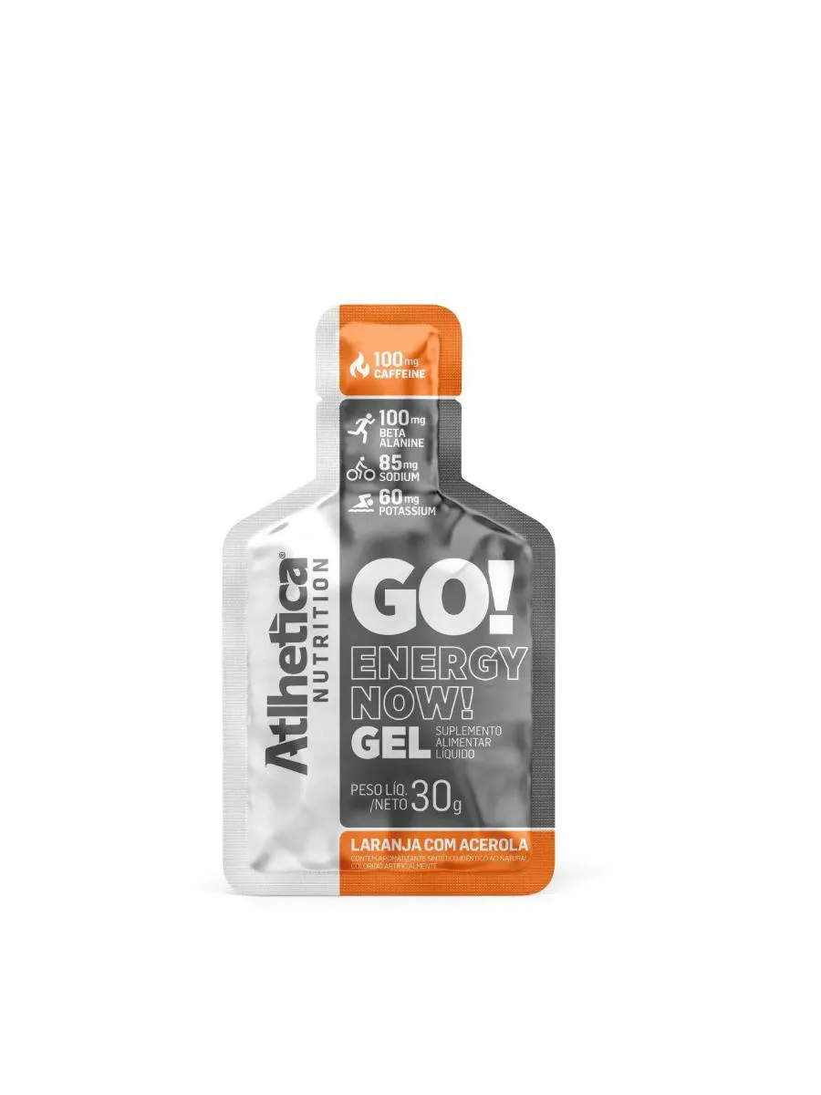 GEL ENERGéTICO GO SABOR LARANJA E ACEROLA 30G ATHETICA