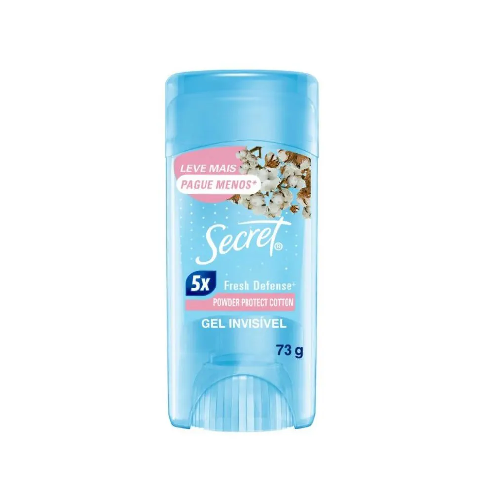 DESODORANTE ANTITRANSPIRANTE GEL SECRET POWDER PROTECT COTTON 73G