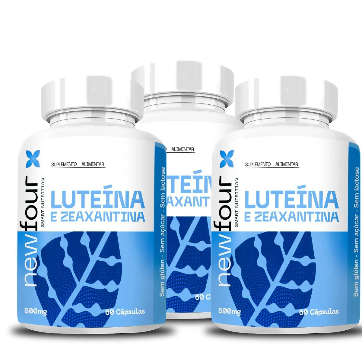 LUTEÍNA E ZEAXANTINA 60 CÁPSULAS KIT COM 3 POTES COM TOTAL DE 180 CAPSULAS