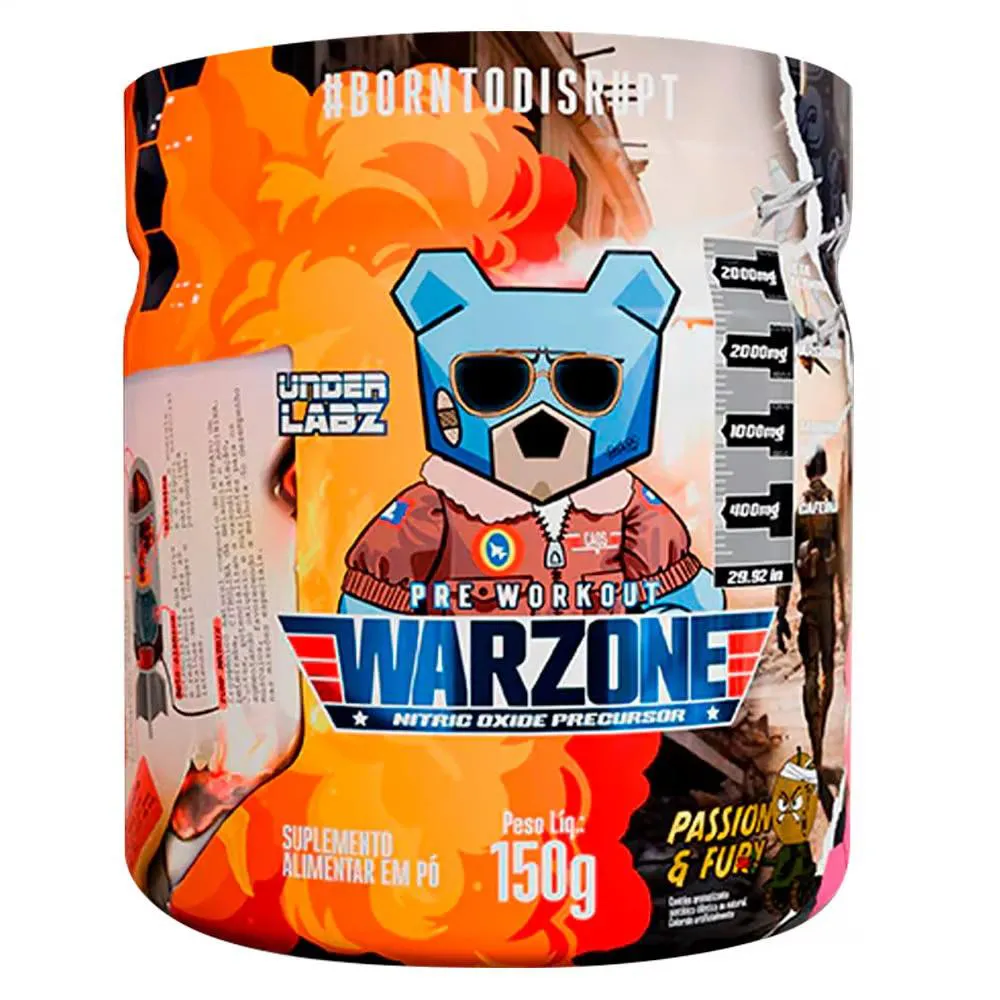 PRE-WORKOUT WARZONE UNDER LABZ - 150G Green Bomb