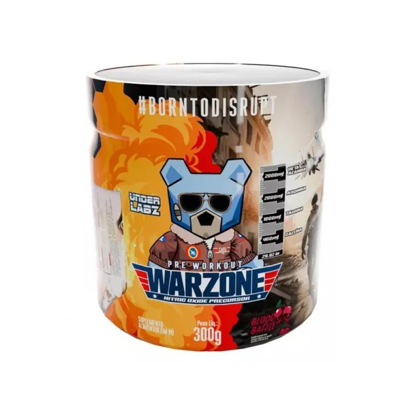 PRE-WORKOUT WARZONE UNDER LABZ - 300G Blood Battle