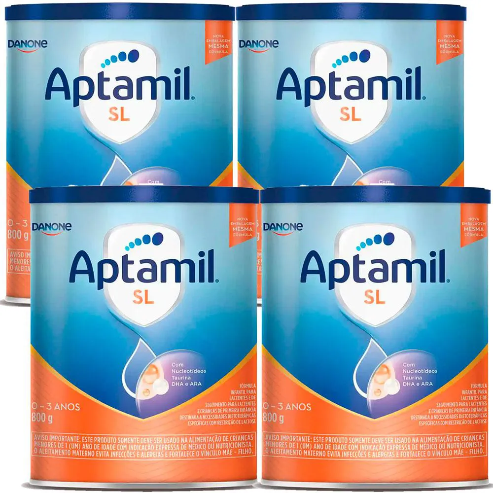 KIT 4X APTAMIL PROEXPERT SL  FóRMULA INFANTIL (800G CADA) - DANONE