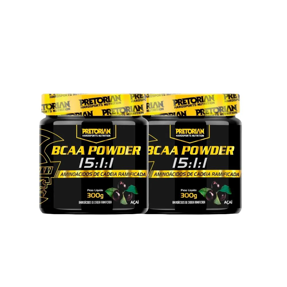 KIT 2X BCAA POWDER 15:1:1 300G - PRETORIAN