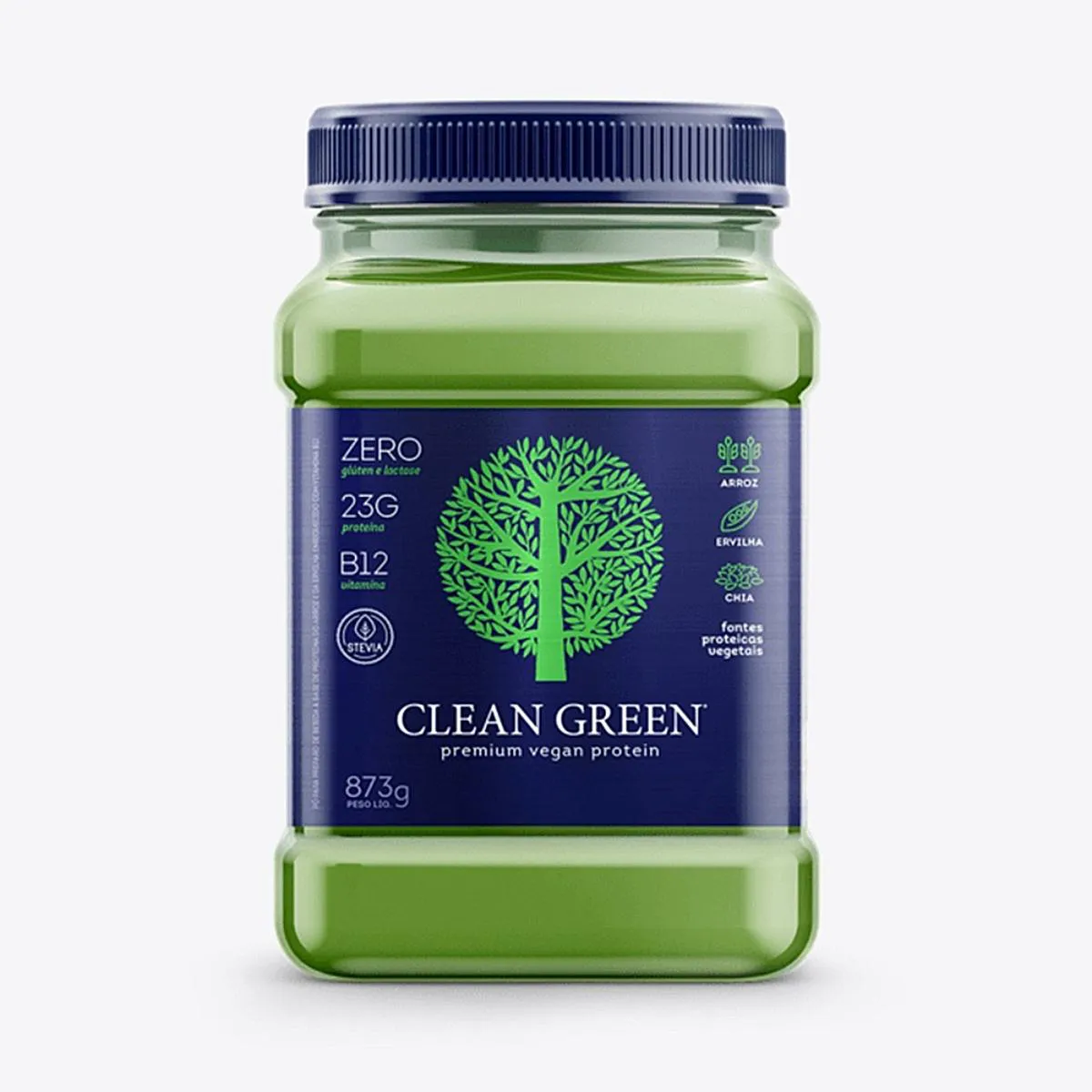PROTEíNA VEGANA CLEAN GREEN 873G - CELLGENIX Banana COM Canela