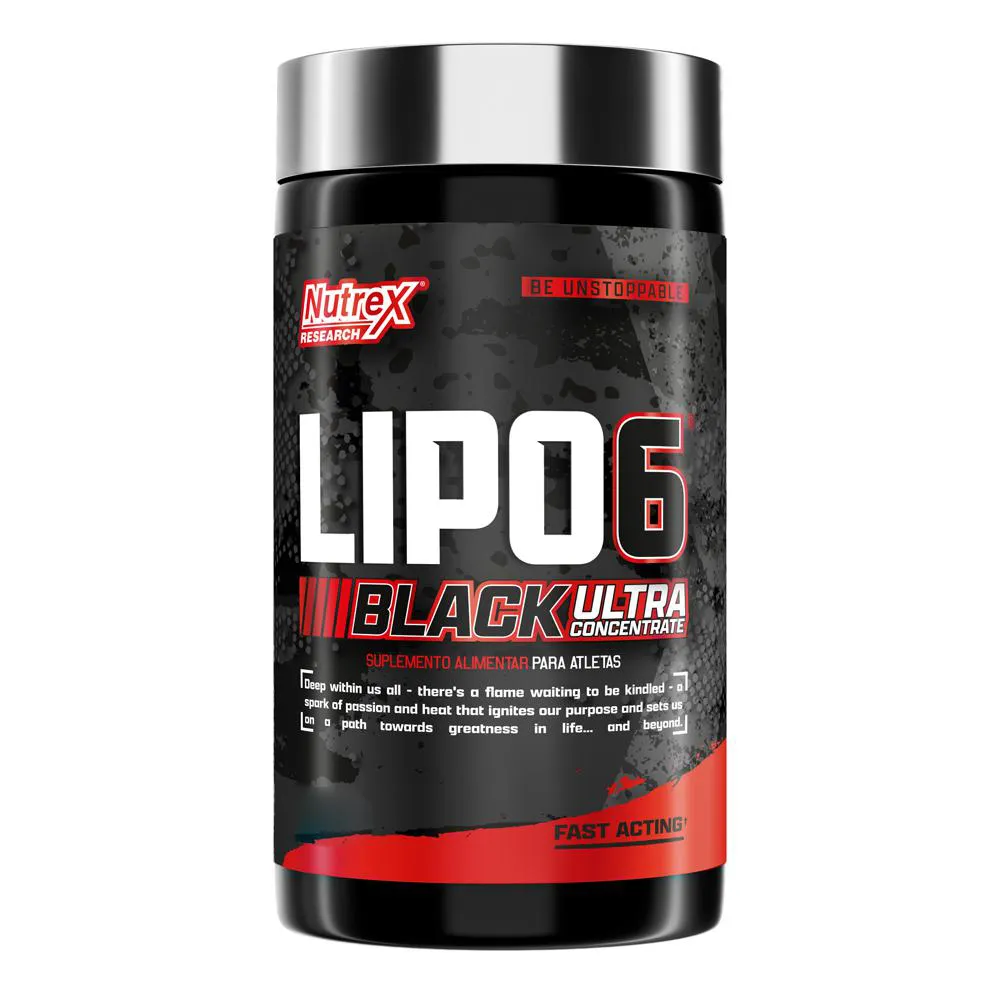 TERMOGêNICO LIPO-6 BLACK ULTRA CONCENTRADO 120 CáPS - NUTREX RESEARCH