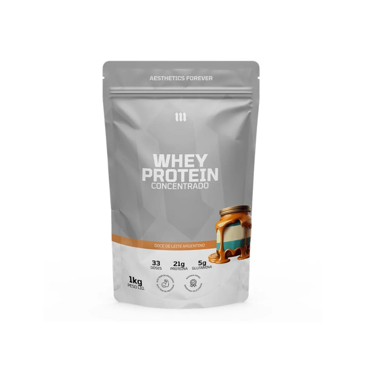 WHEY PROTEIN CONCENTRADO REFIL 1KG - MITH OFICIAL Doce DE Leite