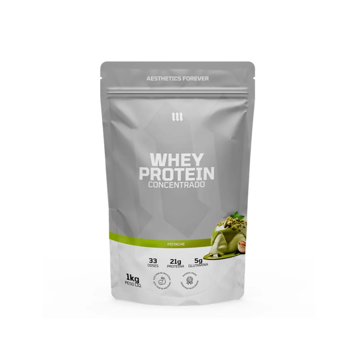 WHEY PROTEIN CONCENTRADO REFIL 1KG - MITH OFICIAL Pistache
