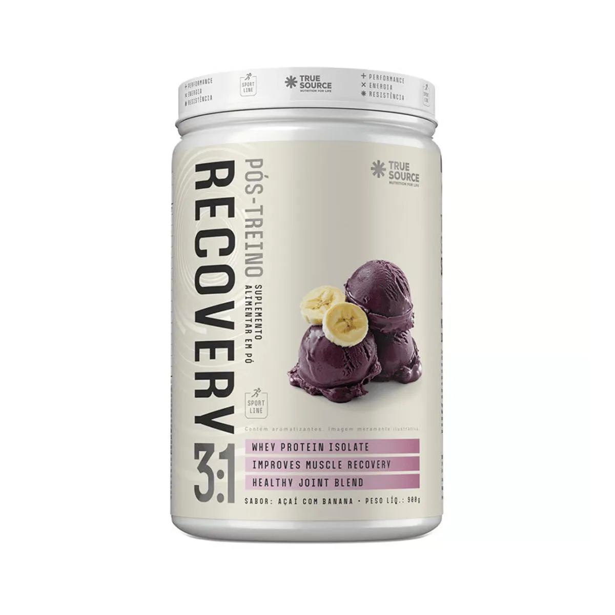 PóS-TREINO RECOVERY AçAí COM BANANA 900G TRUE SOURCE