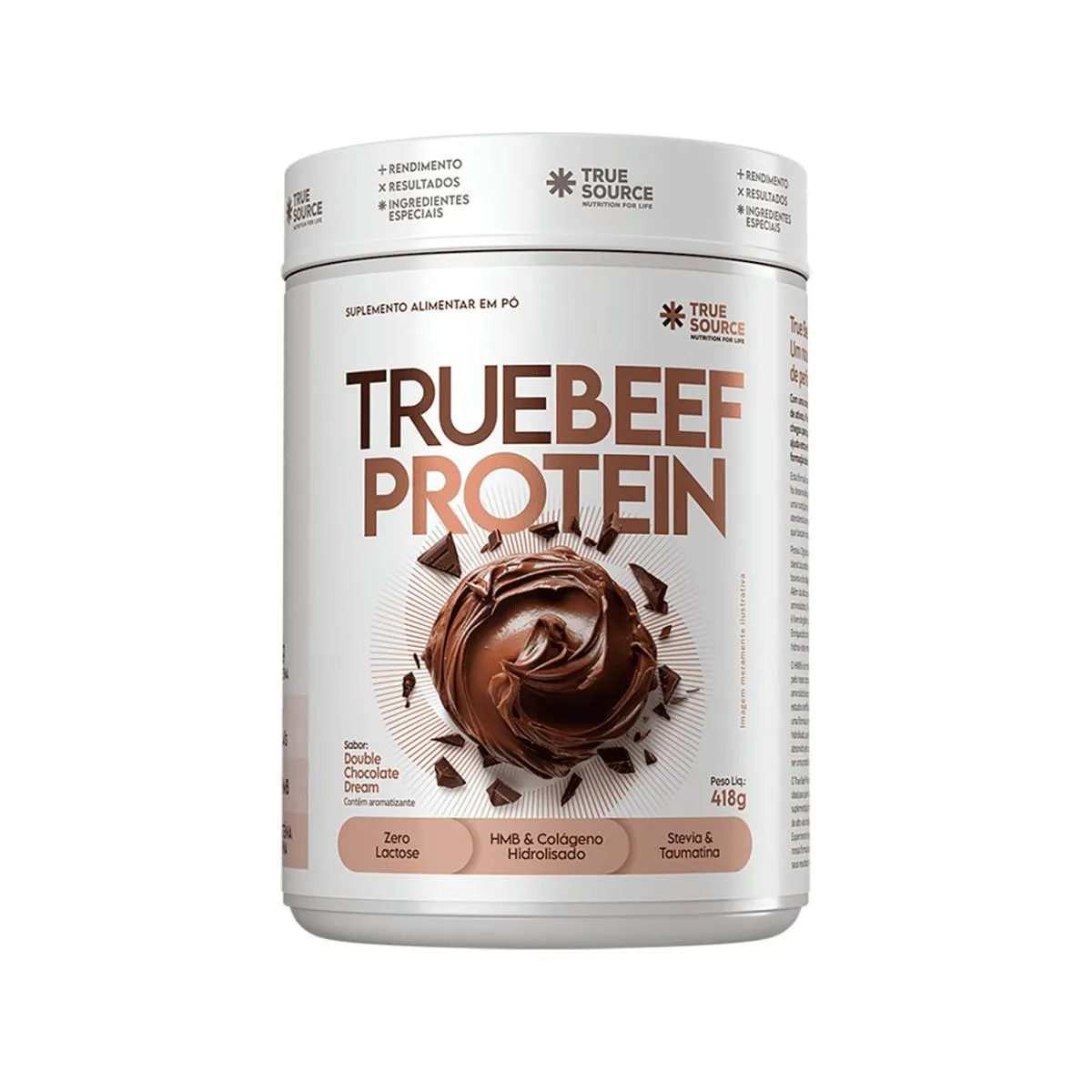 TRUE BEEF PROTEIN DOUBLE CHOCOLATE DREAM 418G TRUE SOURCE