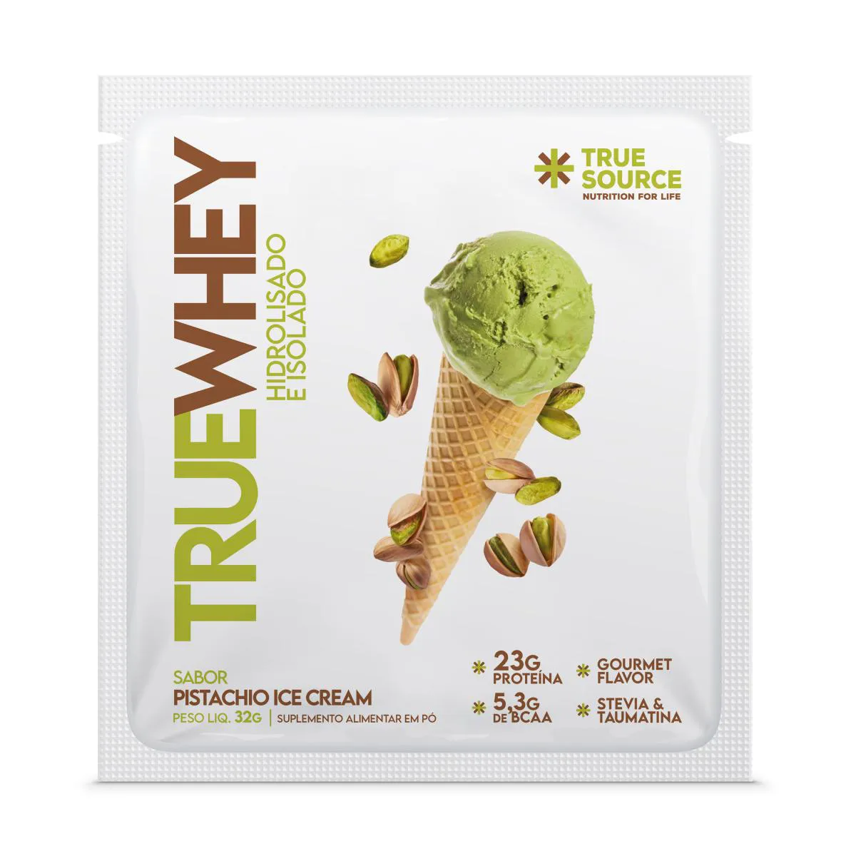 TRUE WHEY PISTACHIO ICE CREAM SACHê 32G TRUE SOURCE