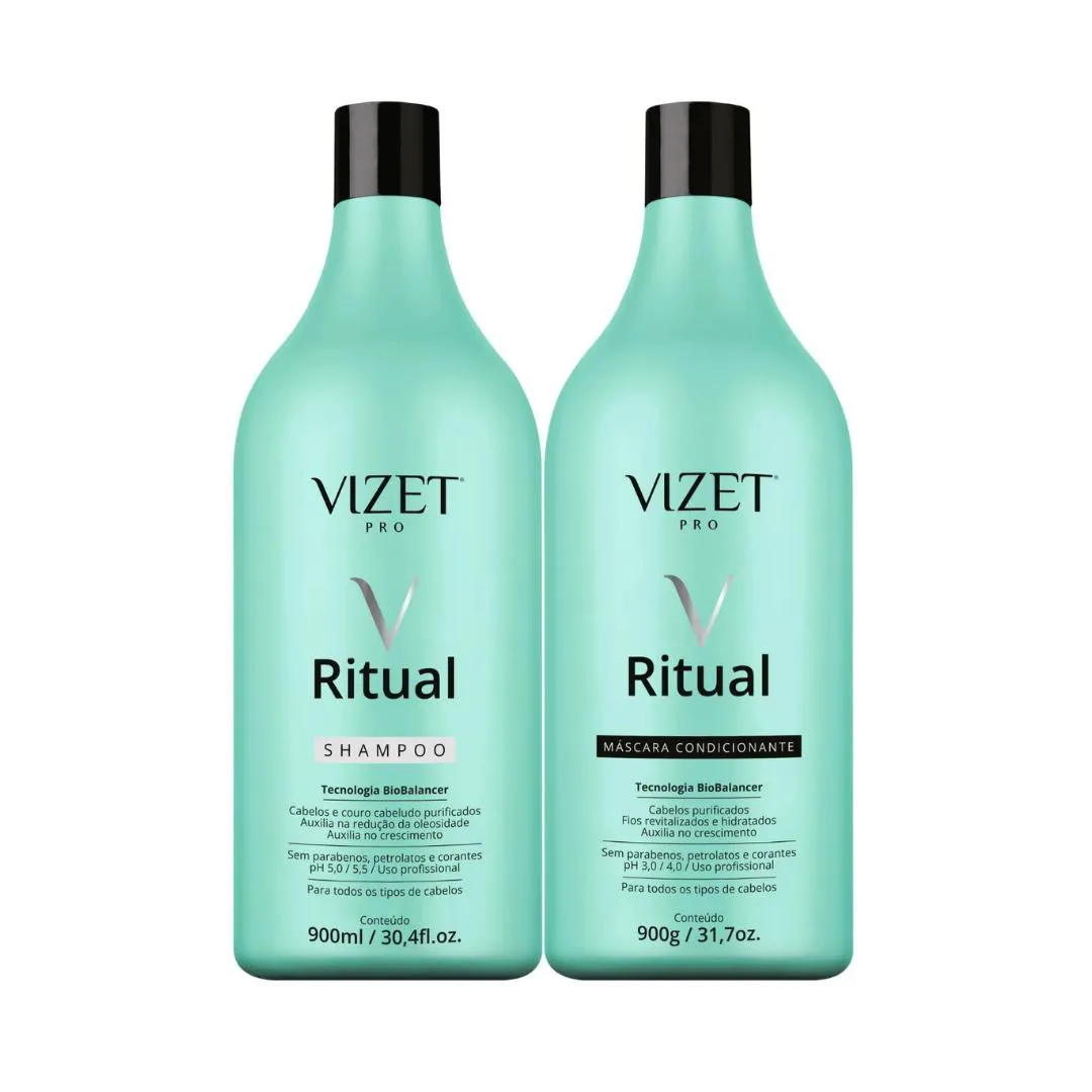 KIT VIZET RITUAL SUBLIME SHAMPOO MáSCARA 900ML+900G