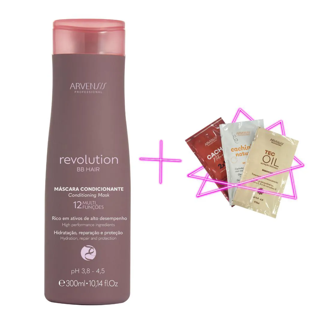 MáSCARA CONDICIONANTE ARVENSIS REVOLUTION BB HAIR 300ML
