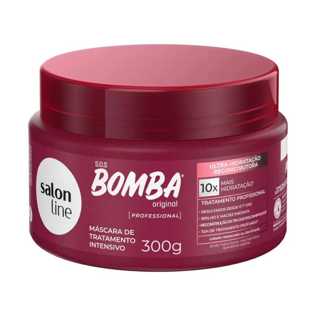 MáSCARA SALON LINE BOMBA ULTRA-HIDRATAçãO RECONSTRUTORA 300G