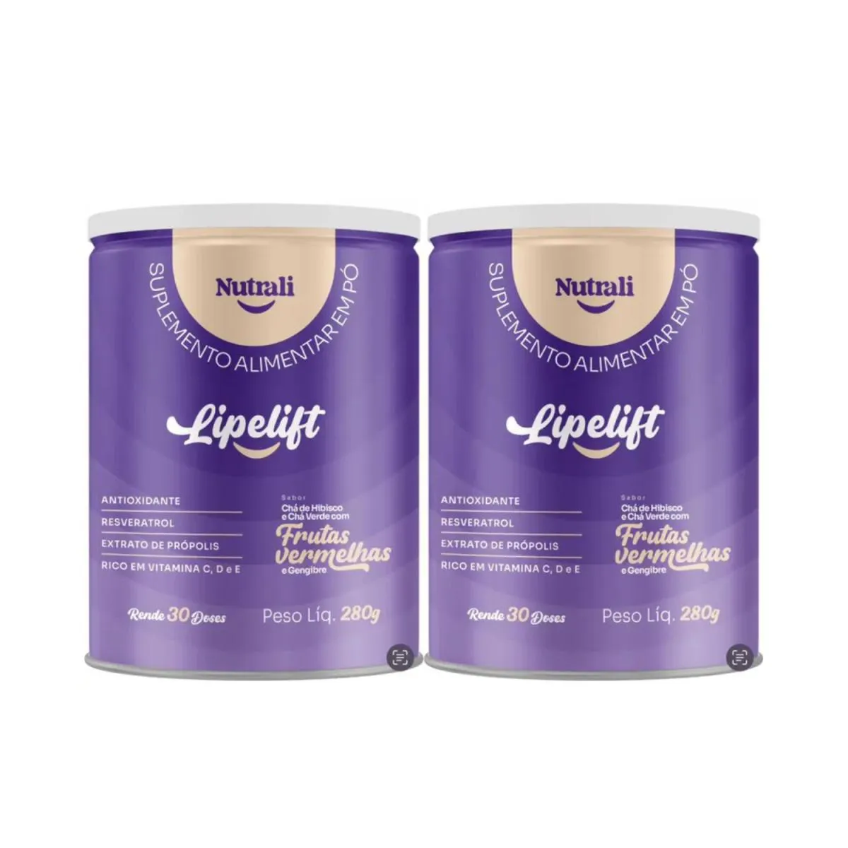KIT C2 SUPLEMENTO LIPELIFT 280G FRUTAS VERMELHAS - DIVINITE