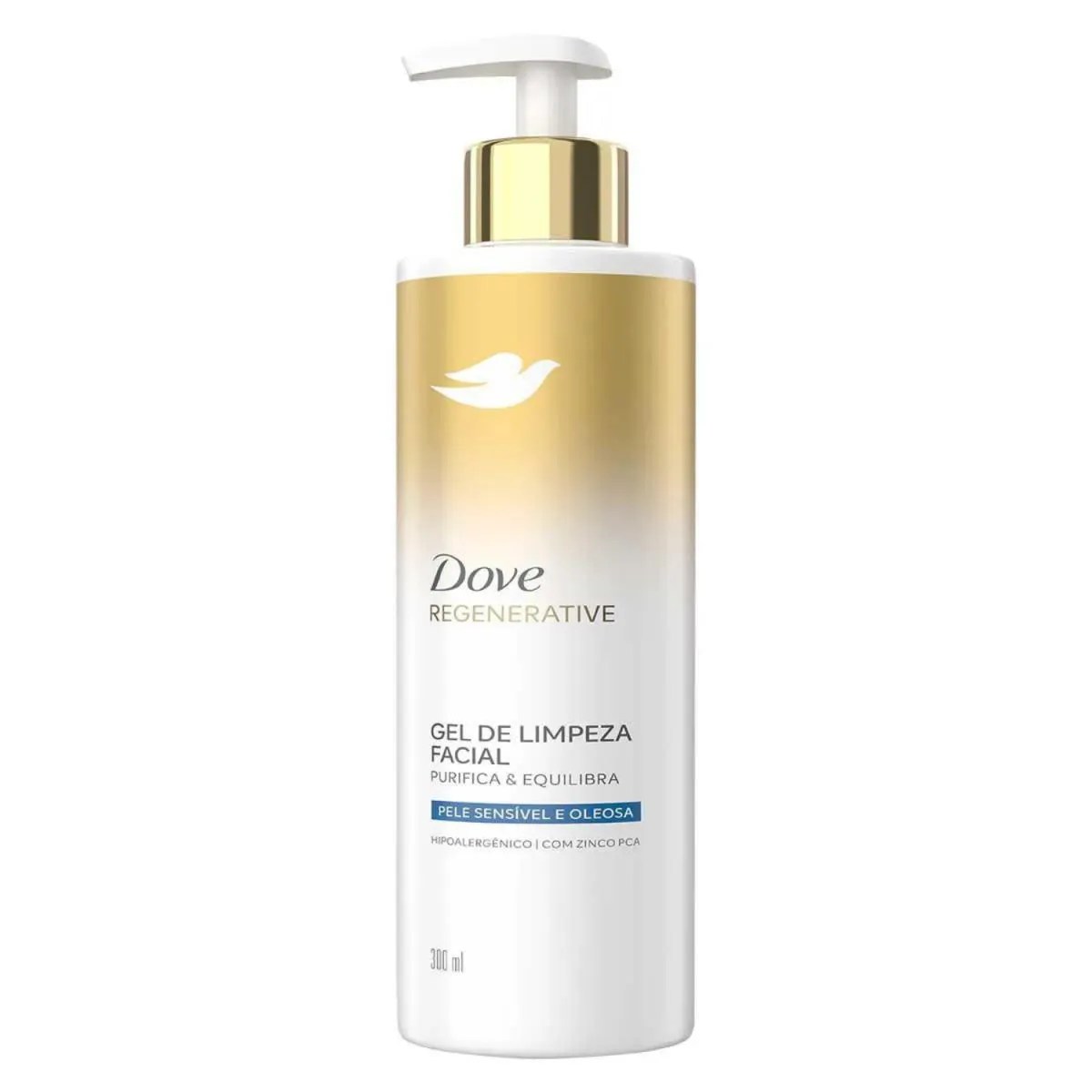 GEL DE LIMPEZA FACIAL PELE SENSIVEL E OLEOSA 300ML - DOVE