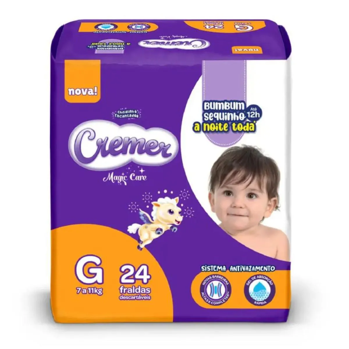 FRALDA MAGIC CARE DISNEY TAMANHO G 24 UNIDADES – CREMER