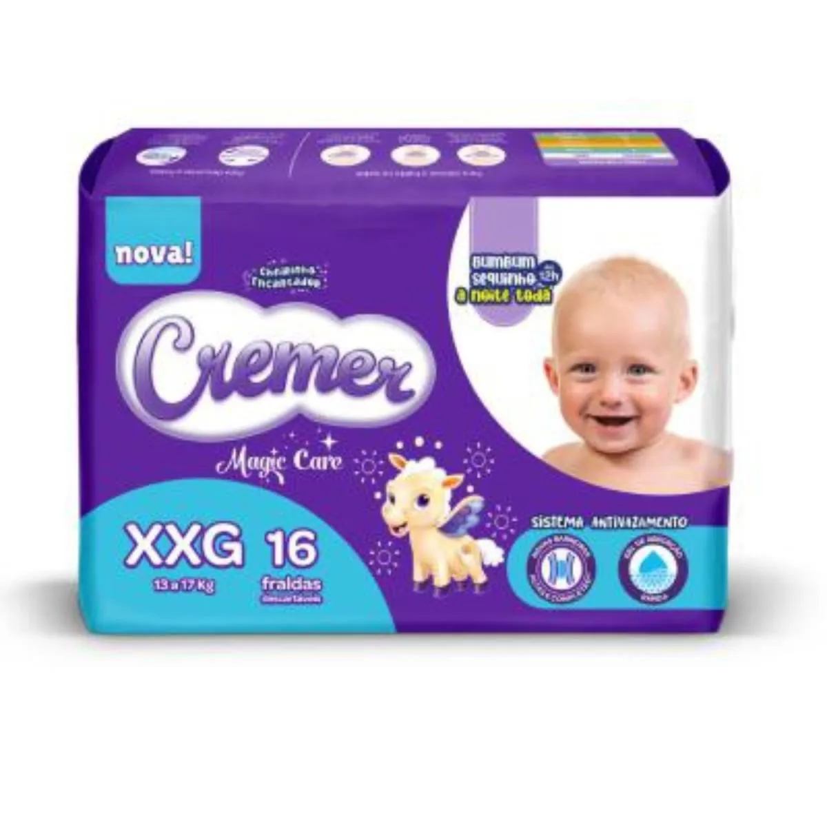 FRALDA MAGIC CARE DISNEY XXG COM 16 UNIDADES - CREMER