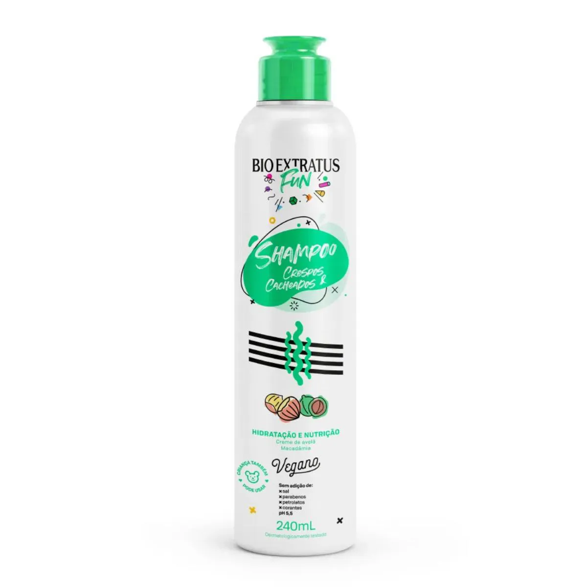 SHAMPOO CABELOS CRESPOS E CACHEADOS FUN 240ML – BIO EXTRATUS