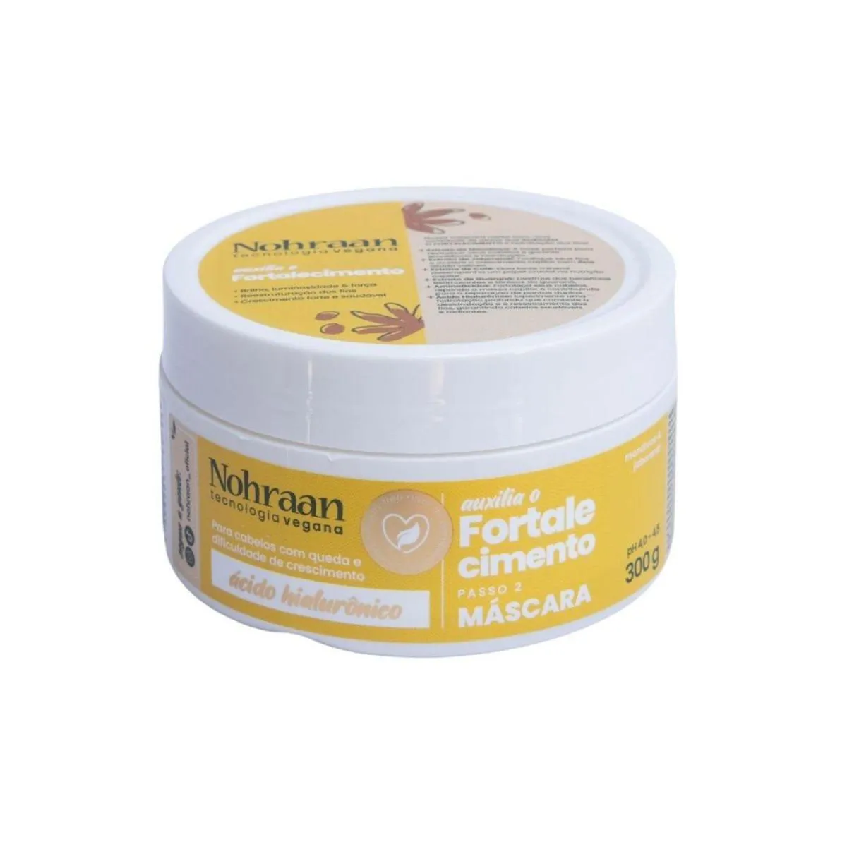 MASCARA CAPILAR FORTALECIMENTO MANDIOCA 300G - NOHRAAN