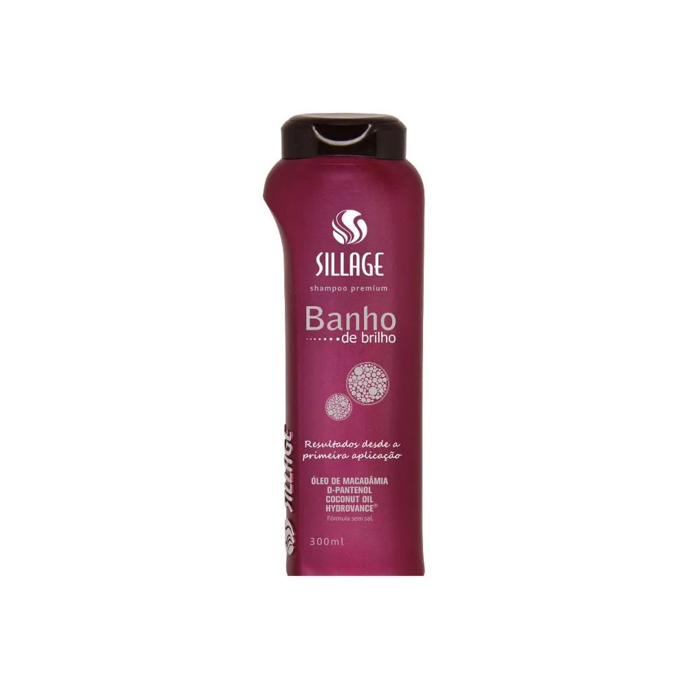 SHAMPOO SILLAGE PREMIUM BANHO DE BRILHO 300ML