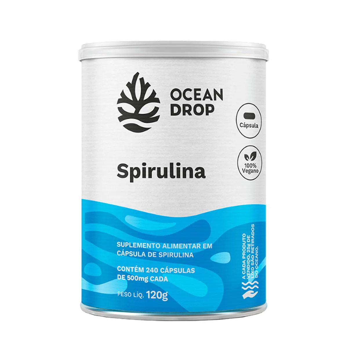 SPIRULINA OCEAN DROP VEGANA 240 CáPSULAS