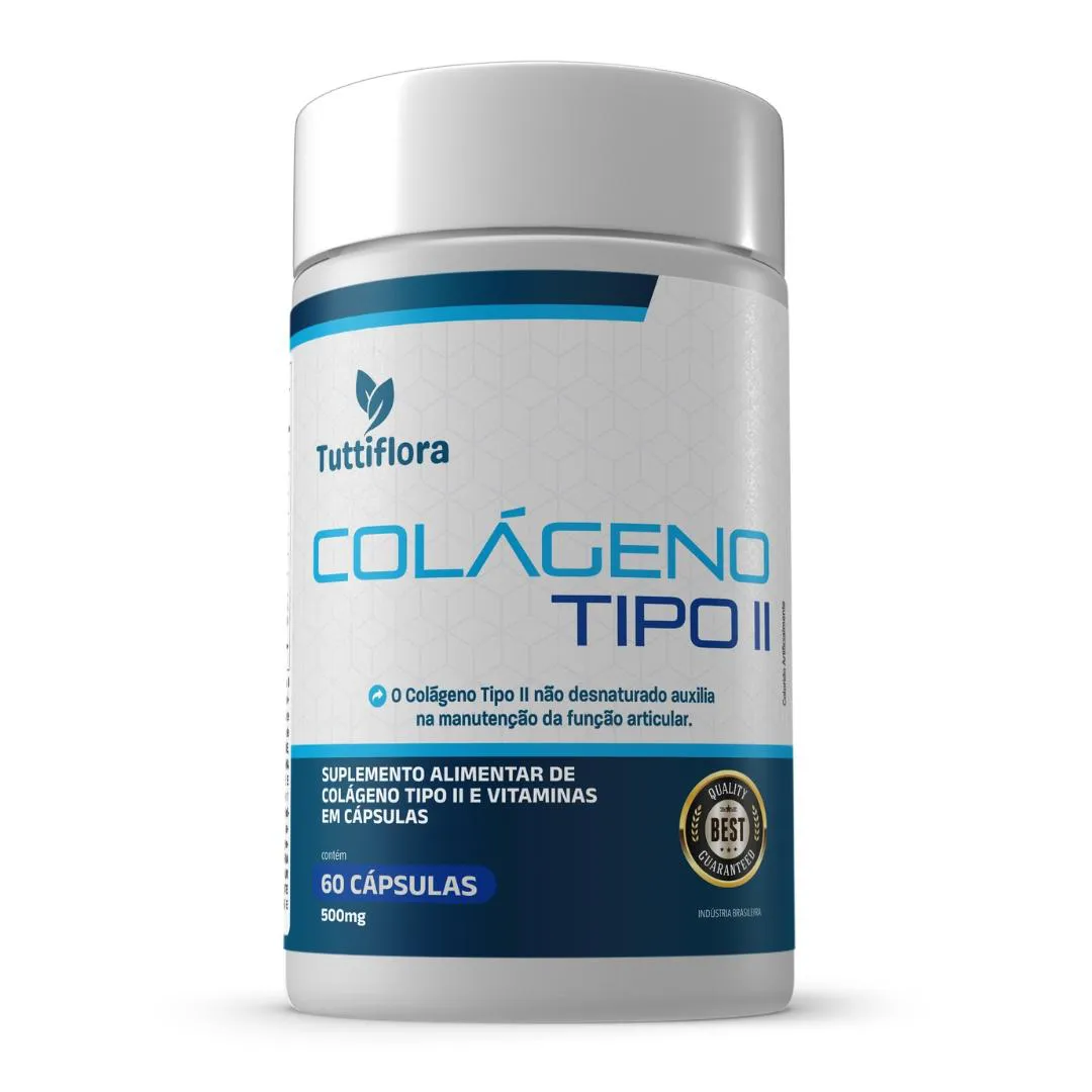 COLáGENO TIPO 2 500MG 60 CáPSULAS TUTTIFLORA
