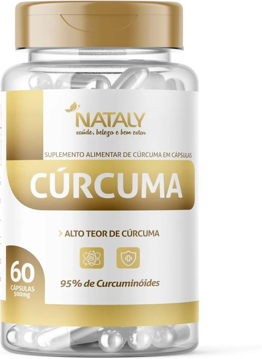 CúRCUMA 95% CURCUMINA 60 CAPSULAS DE 500MG NATALY