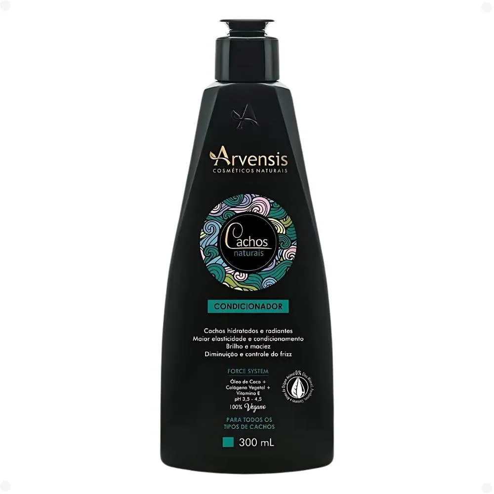 CONDICIONADOR ARVENSIS CACHOS NATURAIS TODOS OS TIPOS DE CACHOS 300ML