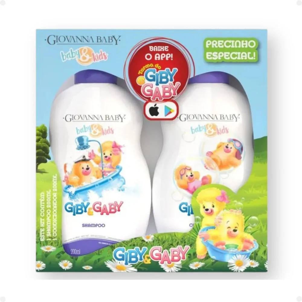 KIT GIOVANNA BABY E KIDS GIBY E GABY: SHAMPOO E CONDICIONADOR 200ML