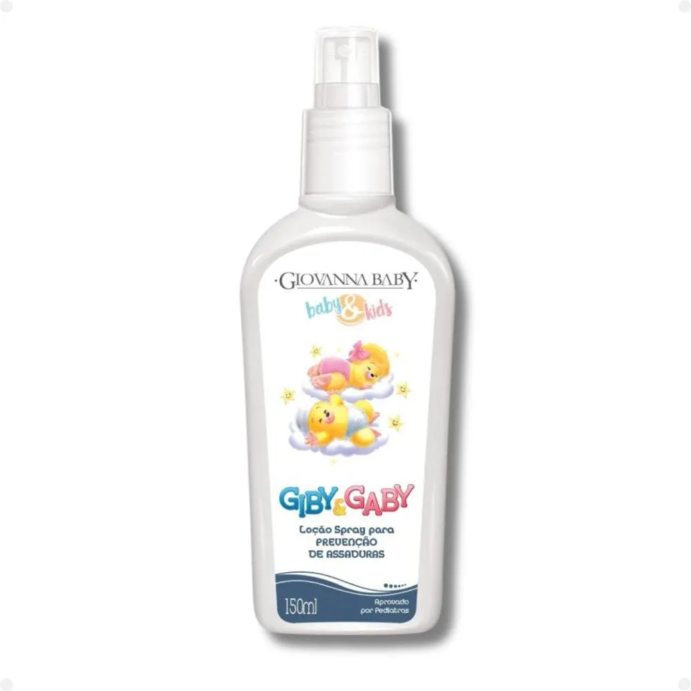 LOçãO SPRAY GIOVANNA BABY E KIDS GIBY E GABY PREVENçãO DE ASSADURAS 150ML