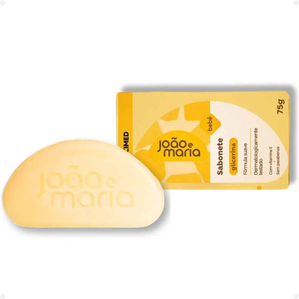 SABONETE JOãO E MARIA CIMED BEBê GLICERINA 75G