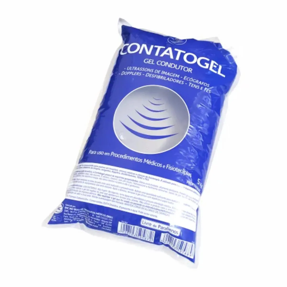 GEL CONDUTOR DE CONTATO CONTATOGEL BAG 5KG INCOLOR RMC