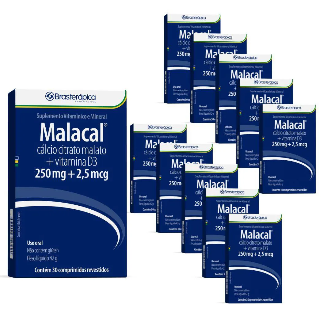 KIT 10 MALACAL COMP REV C/ 300 COMPRIMIDOS