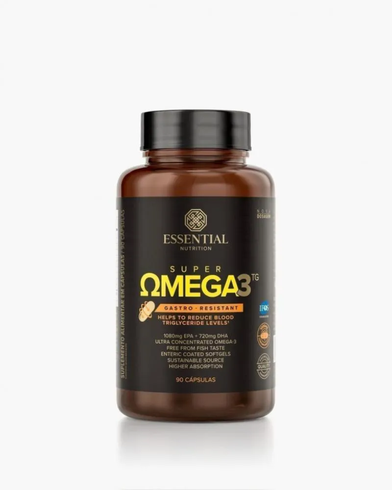 SUPER OMEGA 3 TG GASTRO-RESISTANT 1080MG (90 CAPS) - ESSENTIAL NUTRITION